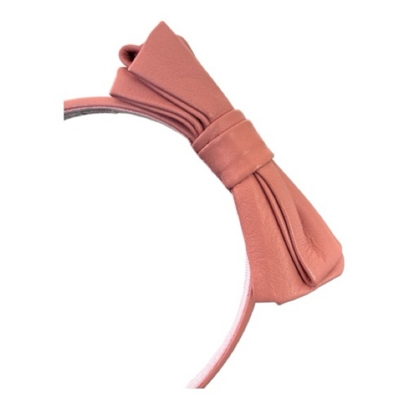 VALENTINO calf leather Pink Headband
